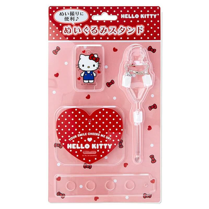 Hello Kitty Plush Stand Set Japan Figure 4550337174074