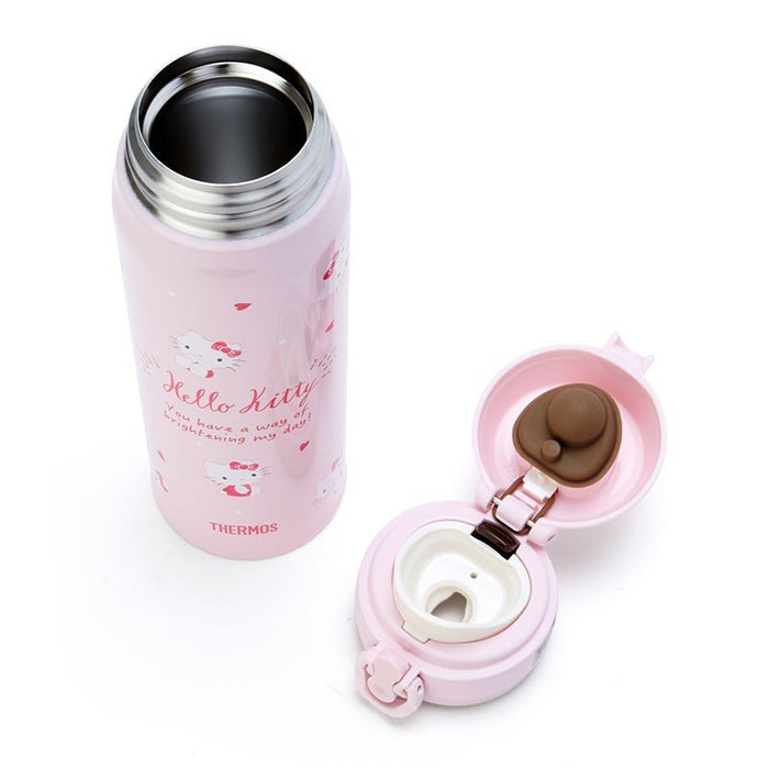 Hello Kitty Thermoskanne One Push Edelstahlbecher Flasche Pink 500ml