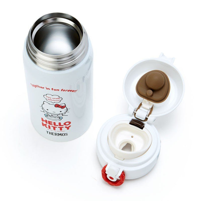 Hello Kitty Thermos One Push Stainless Mug Bottle White 350Ml