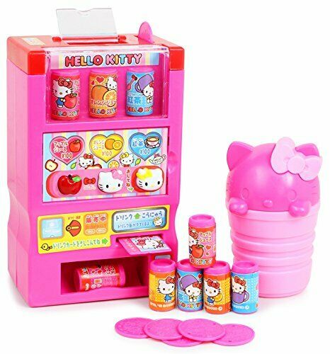 Hello Kitty Spielzeugautomat mit Münzsaft und anderem Zubehör