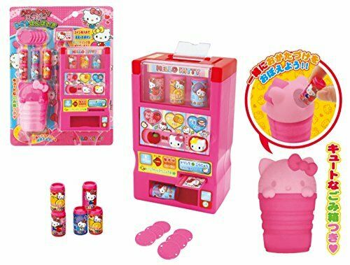 Distributeur automatique de jouets Hello Kitty avec jus de pièces et autres accessoires