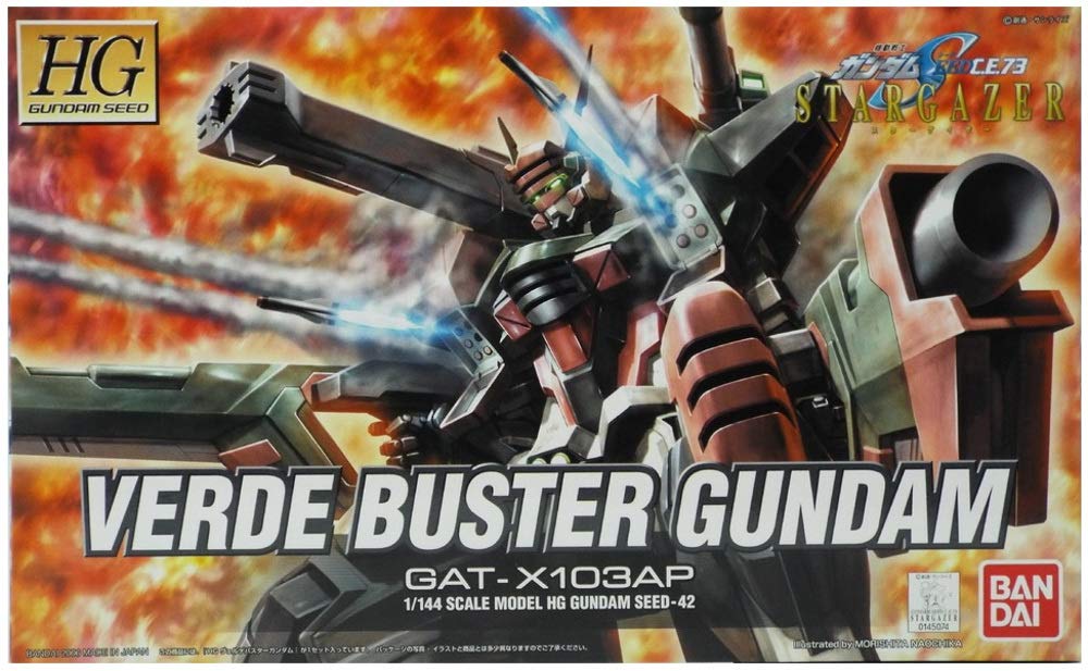 BANDAI 450746 Hg Gundam Seed Gat-X103Ap Verde Buster Gundam 1/144 Scale Kit