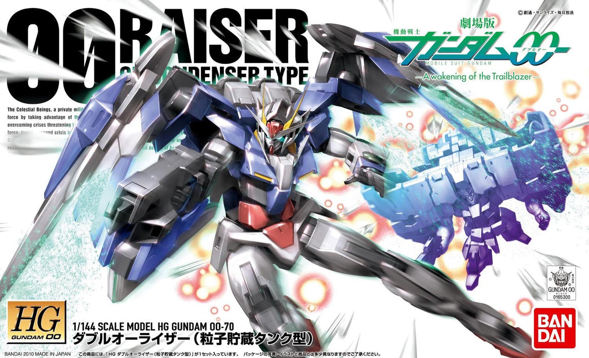 BANDAI Hg Oo 70 Gundam Raiser Gn Comdenser Type 1/144 Kit d'échelle