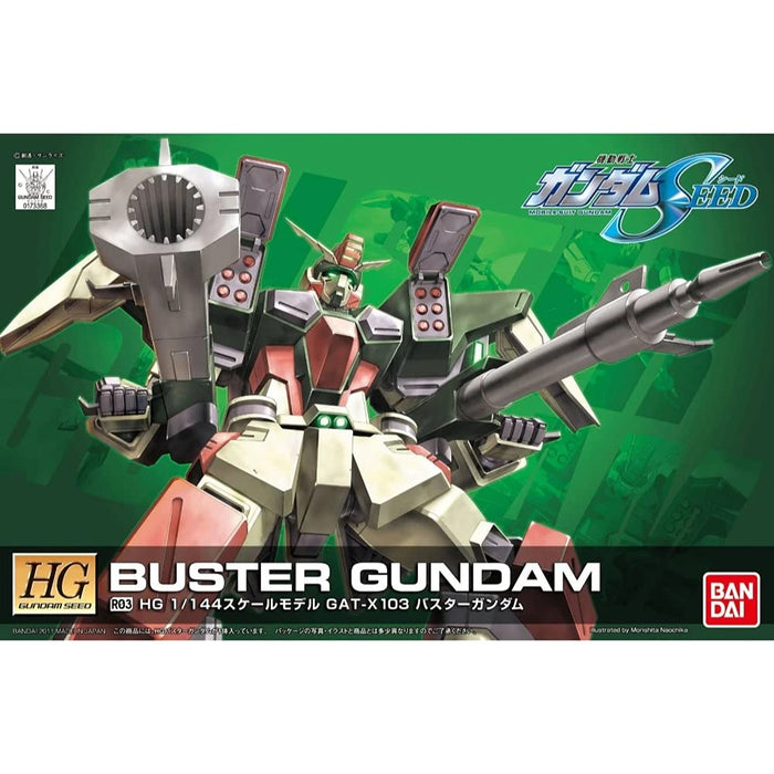 BANDAI R03 Buster Gundam Gat-X103 Kit échelle 1/144 Hg Gundam Seed