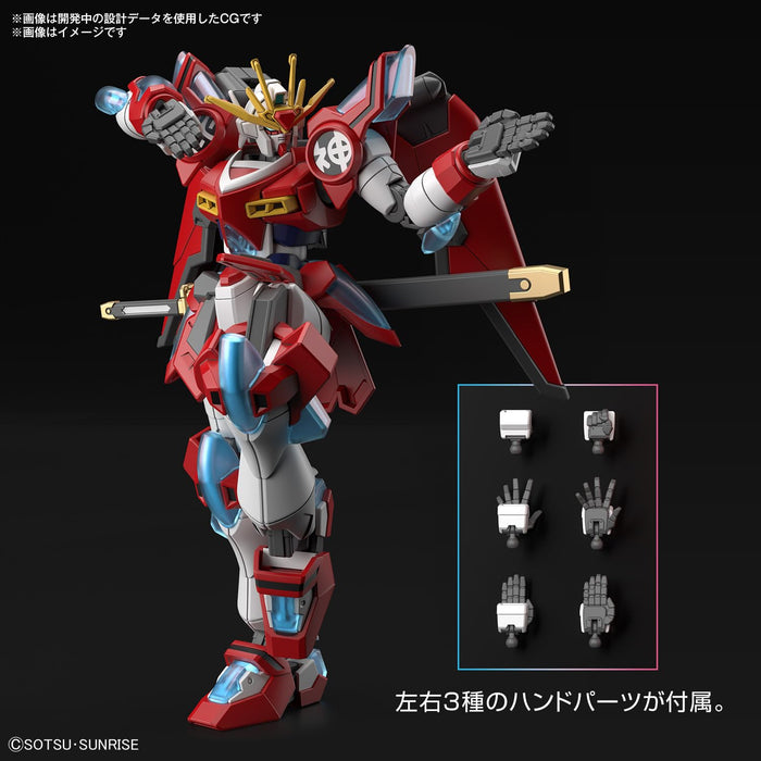 Bandai Spirits Hg 1/144 Burning Gundam Model