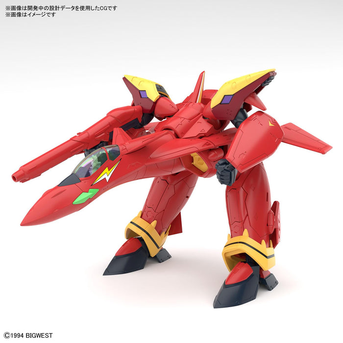 Bandai Spirits 1/100 Scale Hg Macross 7 Vf-19 Kai Fire Valkyrie with Sound Booster