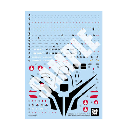 Bandai Spirits Hg Macross Plus Yf-19 Water Transfer Decal Exclusive- Japan Figure Store - #1 Bring To You The Best Japanese Goods