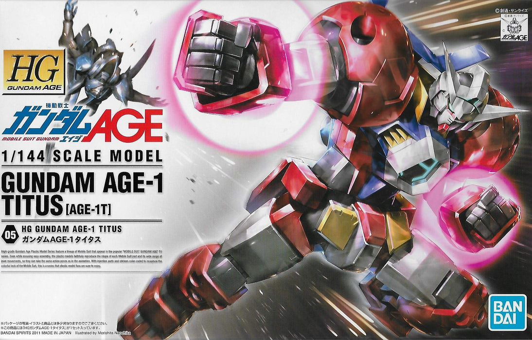 BANDAI Hg 1/144 Gundam Age-1 Titus Maquette Plastique