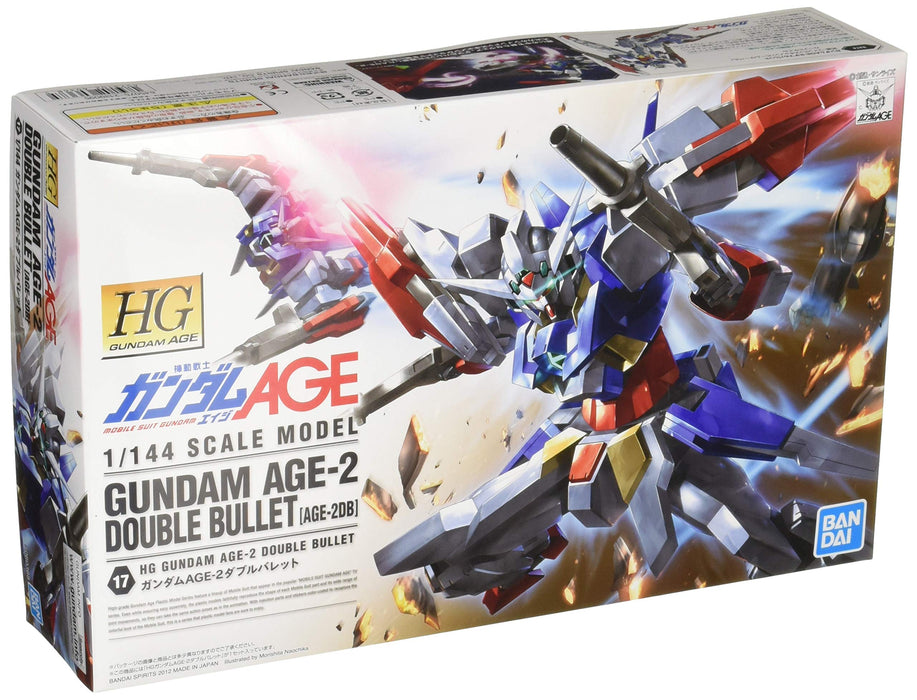 BANDAI Gundam Hg Age-17 Age-2 Double Bullet 1/144 Scale Kit