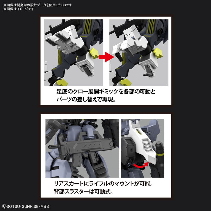 BANDAI Hg 1/144 Gundam Asmodeus Plastic Model