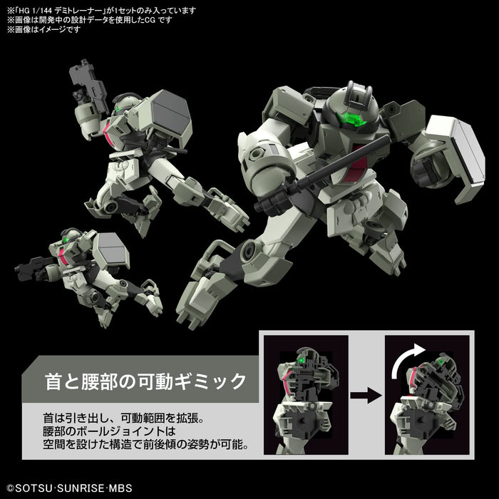 Bandai Spirits Hg Mobile Suit Gundam Mercury Witch Demi Trainer Farbcodiertes Modell im Maßstab 1:144