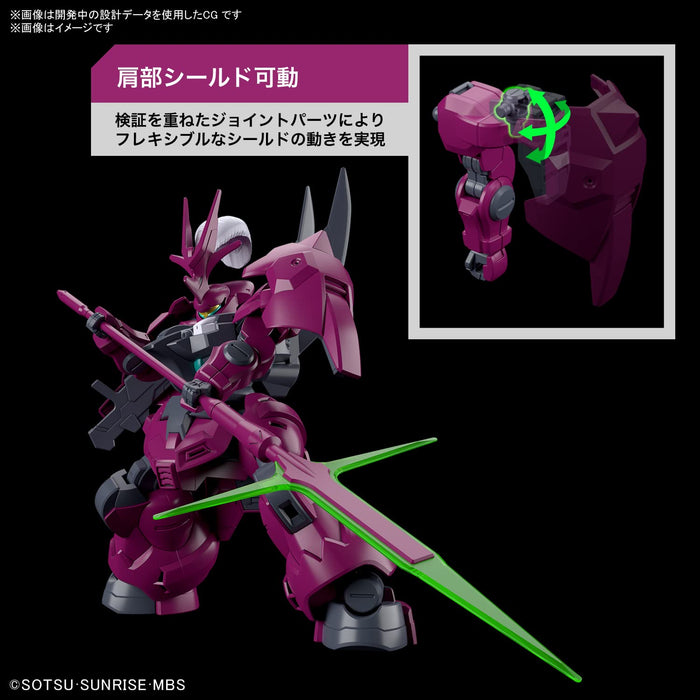 Bandai Spirits Hg Mobile Suit Gundam Mercury Witch Dylanza Échelle 1/144 Modèle à code couleur