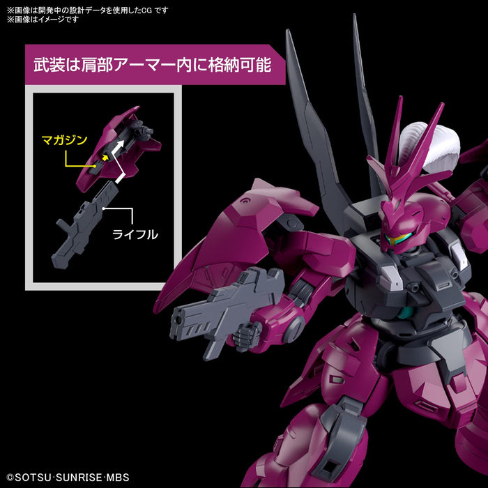 Bandai Spirits Hg Mobile Suit Gundam Mercury Witch Dylanza Farbkodiertes Modell im Maßstab 1:144