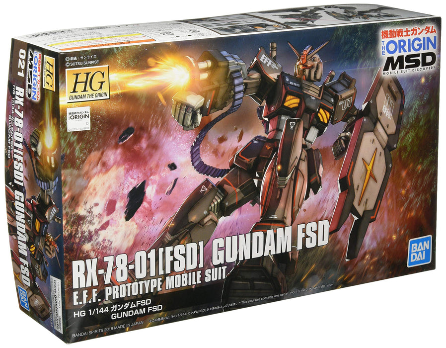 BANDAI Gundam The Origin 021 Gundam Fsd Kit échelle 1/144