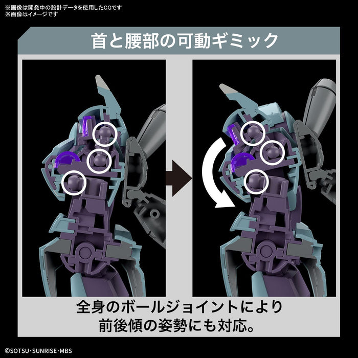 Hg Mobile Suit Gundam Hexe von Mercury Hindley Maßstab 1:144 Farbcodiertes Kunststoffmodell