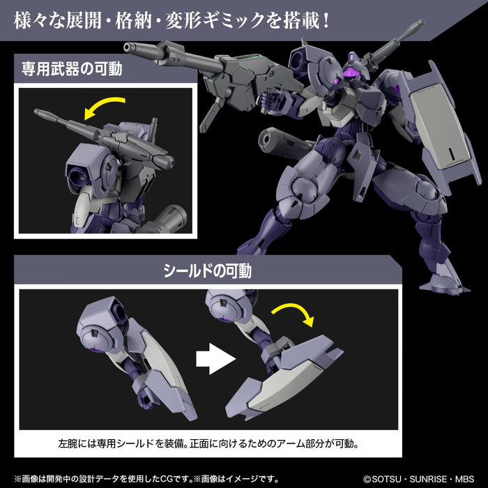 Hg Mobile Suit Gundam Witch Of Mercury Hindley Sturm 1/144 Scale Color Coded Plastic Model
