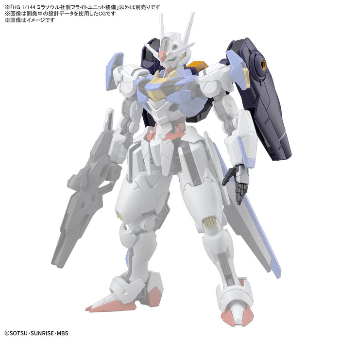 Hg Mobile Suit Gundam Witch Of Mercury Mirasoul Flight Unit Equipment 1/144 Scale Color-Coded Plastic Model