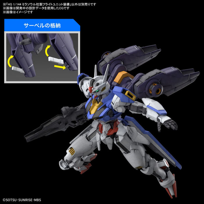 Hg Mobile Suit Gundam Witch Of Mercury Mirasoul Flight Unit Equipment Farbkodiertes Kunststoffmodell im Maßstab 1:144