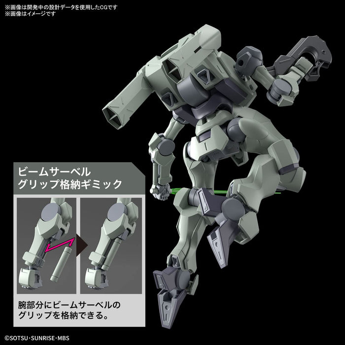 Hg Mobile Suit Gundam Witch Of Mercury Zawort 1/144 Scale Color Coded Plastic Model