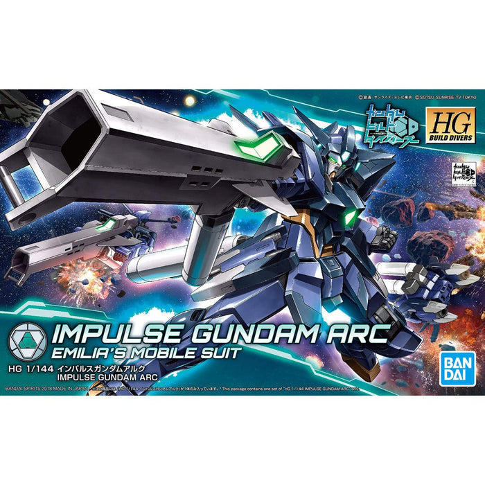 Hgbd Gundam Build Divers Impulse Gundam Arc 1/144 Modèle en plastique à code couleur