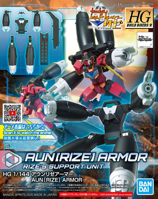 BANDAI Hg Gundam Build Divers Re:Rise 35 Aunrize Armor Kit à l'échelle 1/144