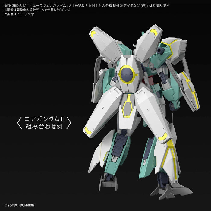 BANDAI Hg Gundam Build Divers Re:Rise 32 Hero Machine New Exterior Weapons 2 Provisorischer Bausatz im Maßstab 1:144