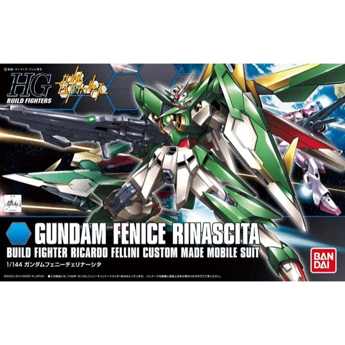 BANDAI Hg Build Fighters 017 Gundam Fenice Rinascita 1/144 Scale Kit