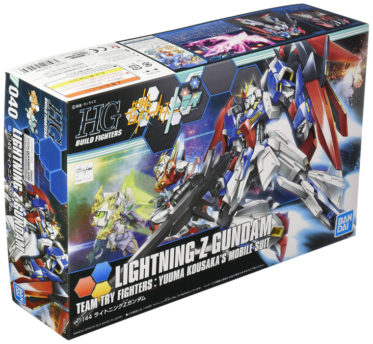 BANDAI Hg Build Fighters 040 Lightning Z Gundam Kit à l'échelle 1/144
