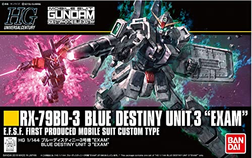 BANDAI Hguc 209 Gundam Blue Destiny Unit 3 Exam Kit à l'échelle 1/144
