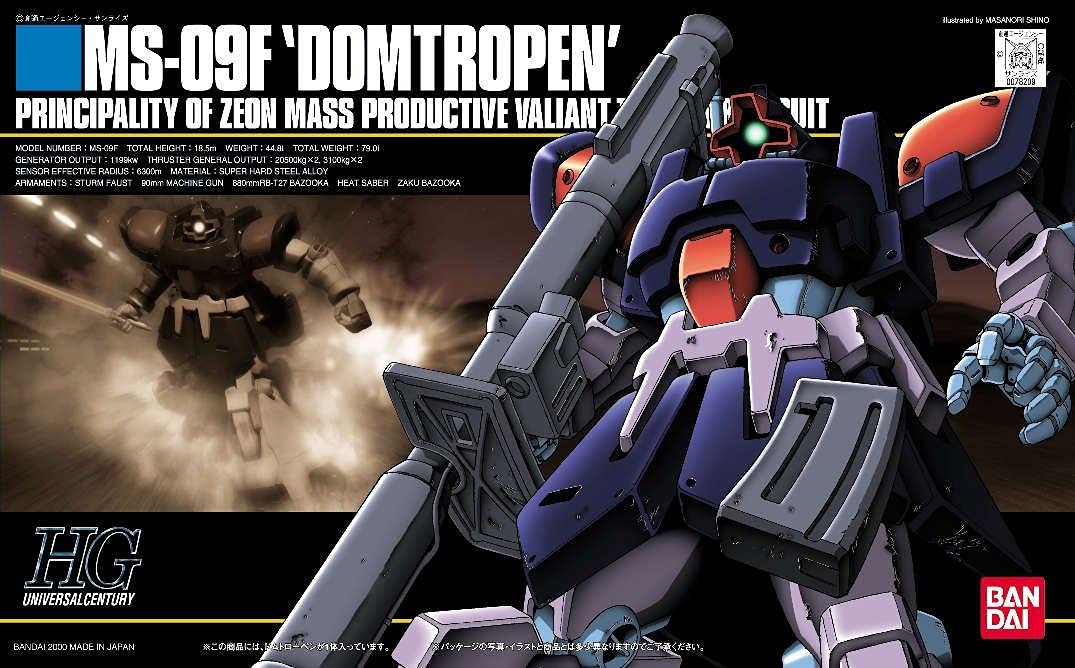 Hguc 1/144 Ms-09F Dom Tropen (Mobile Suit Gundam 0083 Stardust Memory)