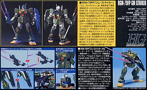 BANDAI Hguc 072 Gundam Rgm-79Fp Gm Striker Bausatz im Maßstab 1/144