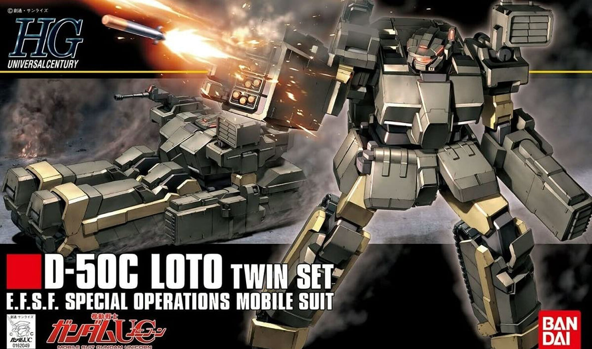BANDAI Hguc 106 Gundam D-50C Loto Twin Set 1/144 Scale Kit