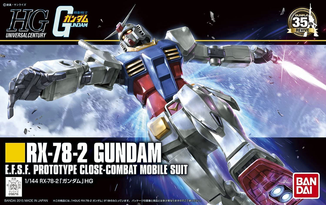 HGUC 191 Bandai Spirits Rx-78-2 Gundam 1/144 Modell