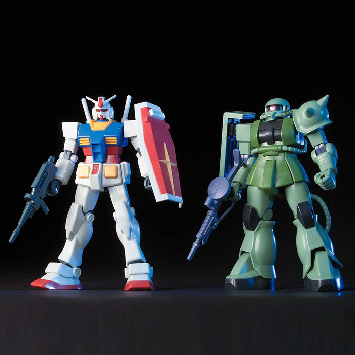BANDAI Hguc Gunpla Starter Set Gundam Vs Zaku Bausatz im Maßstab 1/144