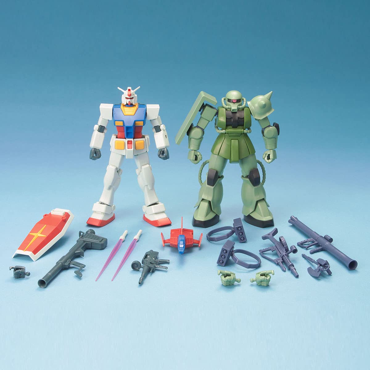 BANDAI Hguc Gunpla Starter Set Gundam Vs Zaku 1/144 Scale Kit- Japan Figure Store - #1 Bring To You The Best Japanese Goods