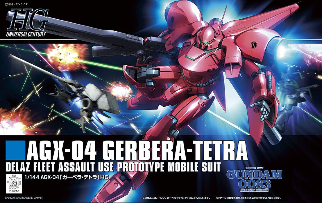BANDAI Hguc 159 Gundam Agx-04 Gerbera-Tetra Gundam 0083 Bausatz im Maßstab 1/144