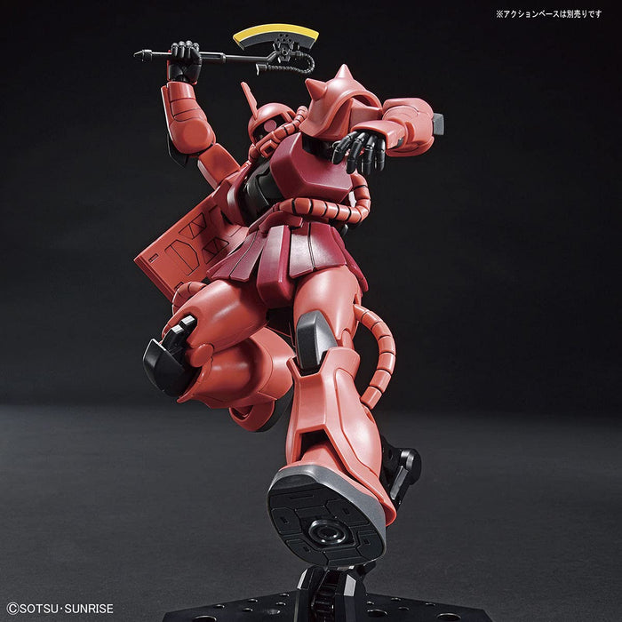 BANDAI Hguc 234 Gundam Char'S Custom Zaku Ii Kit à l'échelle 1/144