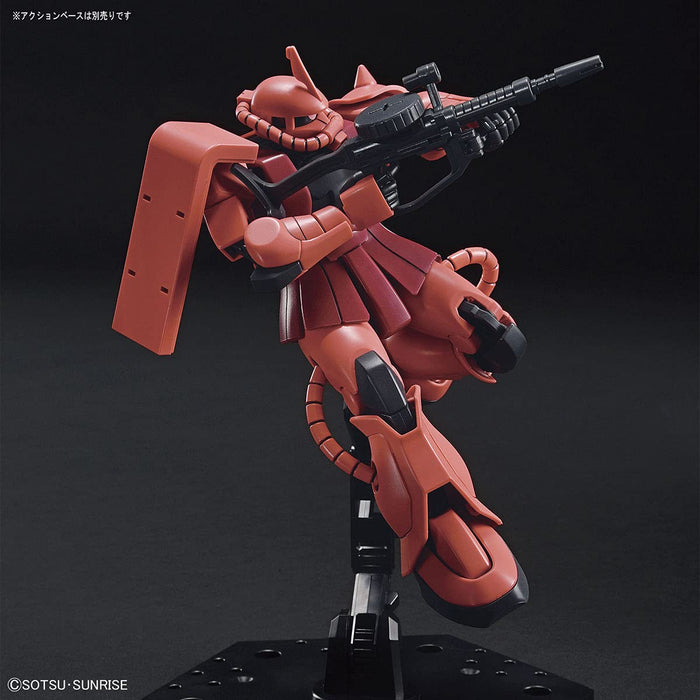 BANDAI Hguc 234 Gundam Char'S Custom Zaku Ii Kit à l'échelle 1/144