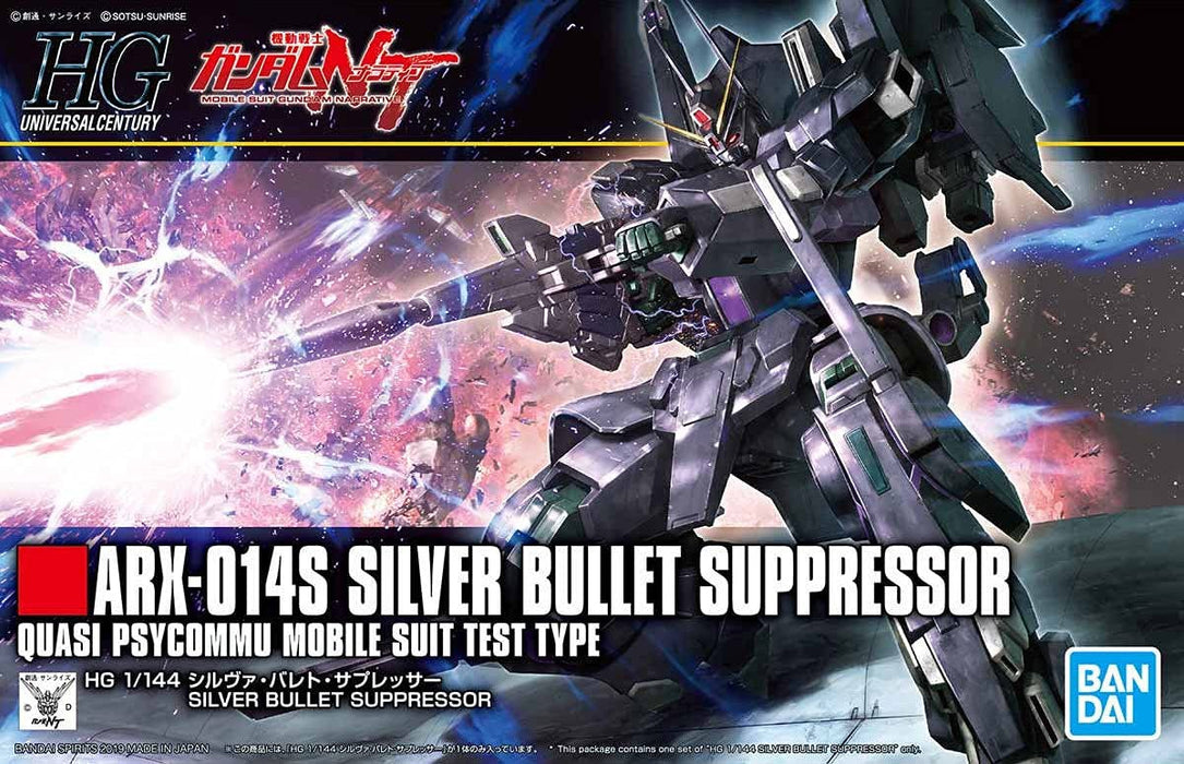 BANDAI Hguc 225 Silver Bullet Suppressor Bausatz im Maßstab 1/144