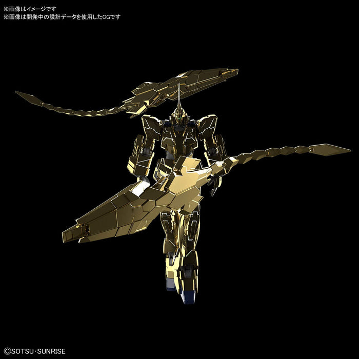BANDAI Hguc 227 Unicorn Gundam Unit 3 Fenex Unicorn Mode Narrative Ver. Gold Coating 1/144 Scale Kit