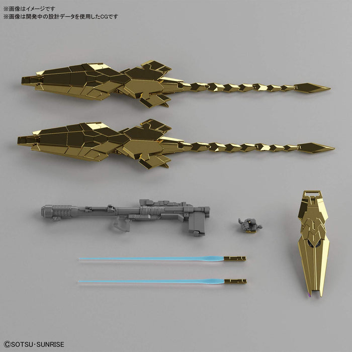 BANDAI Hguc 227 Unicorn Gundam Unit 3 Fenex Unicorn Mode Narrative Ver. Bausatz im Maßstab 1:144 mit Goldbeschichtung