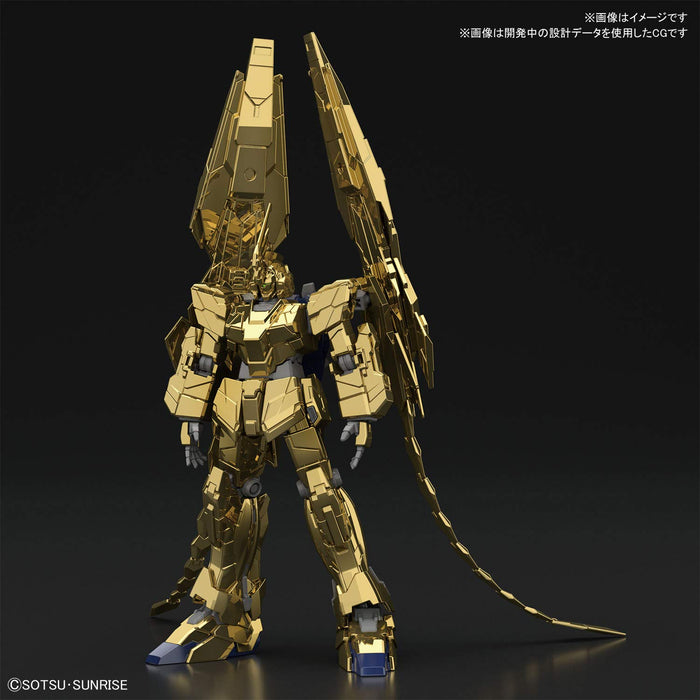 BANDAI Hguc 227 Licorne Gundam Unité 3 Mode Licorne Fenex Narrative Ver. Kit de revêtement d'or à l'échelle 1/144