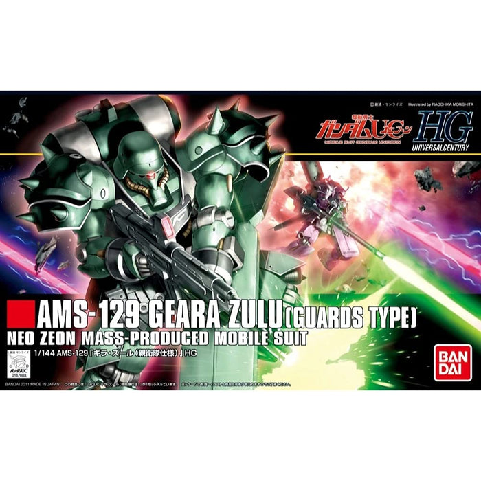 BANDAI Hguc 122 Gundam Ams-129 Geara Zulu Guards Type Bausatz im Maßstab 1/144