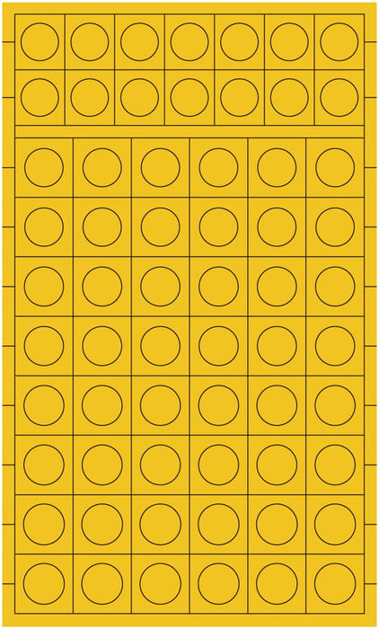 HIQPARTS  Circle Masking Sticker 4L  9.0~9.8Mm  1 Sheet