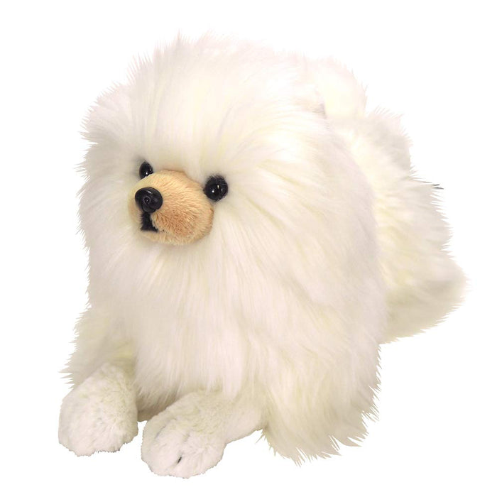 SUNLEMON Plush Doll Knee Dog Pomeranian Cream