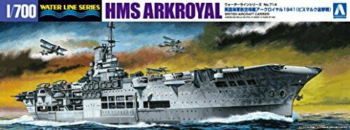 Hms Ark Royal 1941 -vs Bismarck- 1/700 Scale Plastic Model Kit - Japan Figure