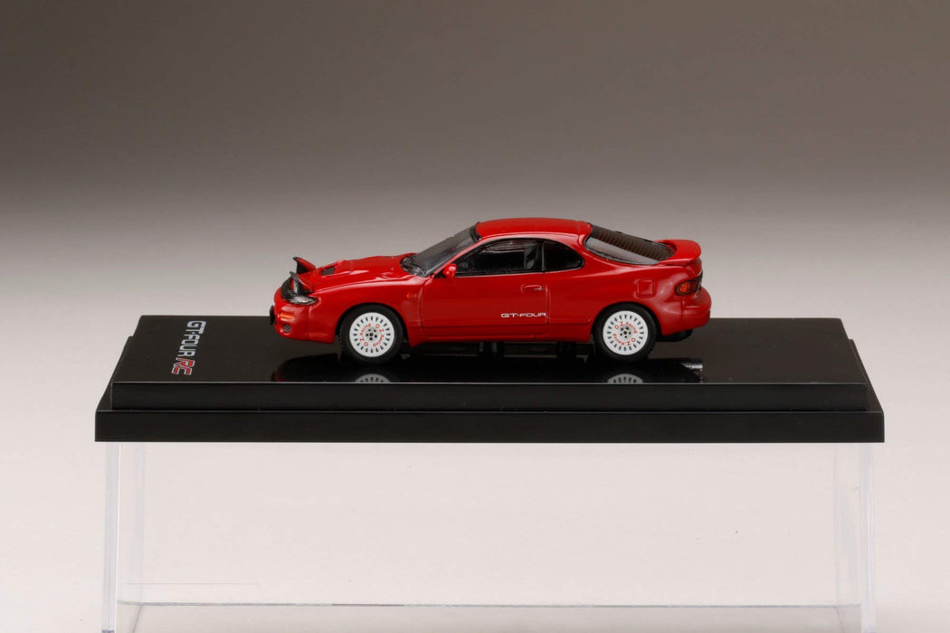 Hobby Japan 1/64 Toyota Celica Gt-Four RC ST185 Custom/Dish Wheel Super Red II HJ641023CR