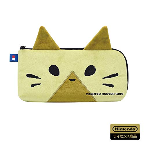 Hori Ad12001 Monster Hunter Rise Hand Pouch For Nintendo Switch Otomo Airou - New Japan Figure 4961818035065