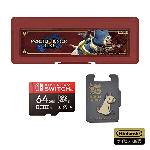 Hori Ad19001 Monster Hunter Rise Microsd Card 64Gb & Card Case For Nintendo Switch - New Japan Figure 4961818034853