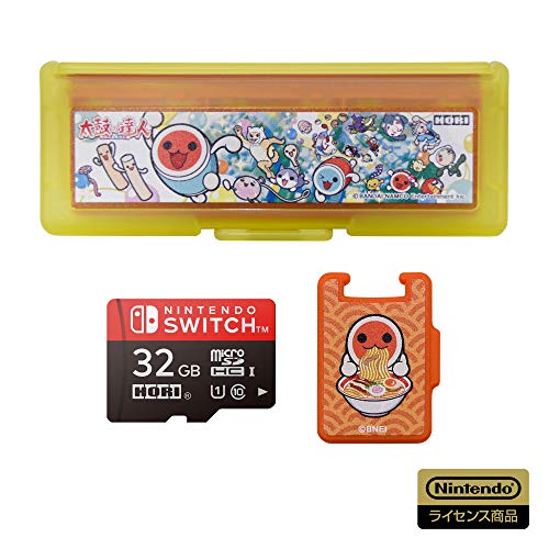 Hori Ad29002 Taiko No Tatsujin Microsd Card 32Gb & Card Case For Nintendo Switch - New Japan Figure 4961818035010